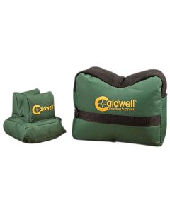 Caldwell 939333 DeadShot Shooting Bag Combo Prefilled Dark Green 600D Polyester Includes Front and Rear Bags