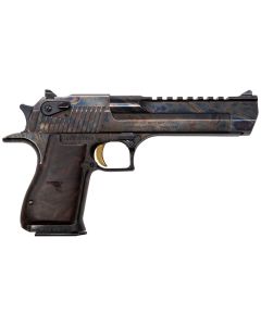 Magnum Research DE44CH Desert Eagle Mark XIX 44 Rem Mag 6" 8+1 Color Case Hardened Carbon Steel with Clear Cerakote Frame &amp; Slide Walnut with Engraved Desert Eagle Logo Grip