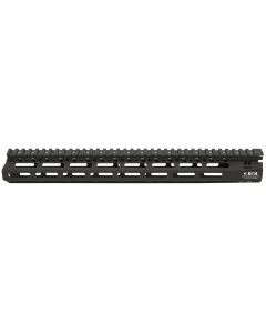 BCM MCMR15556BLK BCMGunfighter MCMR 15" M-LOK, Free-Floating Style Made of Aluminum with Black Anodized Finish for AR-Platform