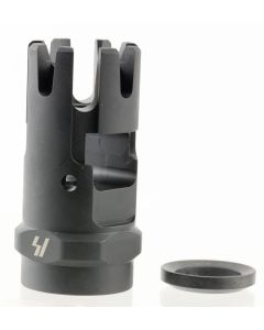 Strike Industries CCCOMP Checkmate Comp Black Steel with 1/2"-28 tpi Threads &amp; 1.87" OAL for 223 Rem, 5.56x45mm NATO AR-Platform