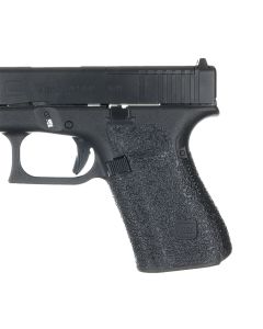 Talon Grips 383R Adhesive GripGlock Gen5 19/23/25/32/38/44 w/Medium Backstrap, Black Textured Rubber