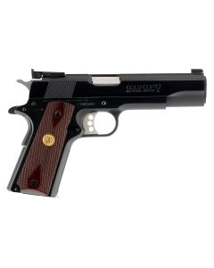 Colt Mfg O5872A1 Gold Cup National Match 9mm Luger 9+1, 5" Stainless National Match Barrel, Blued Serrated Carbon Steel Slide &amp; Frame w/Beavertail, Walnut Grip, Ambidextrous