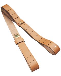 Butler Creek 26113 Military Carry Strap Brown Leather 44" OAL Two-Piece Rifle
