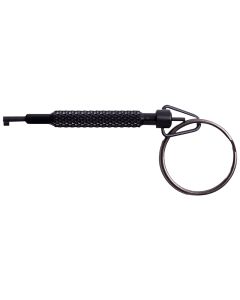 Uzi Accessories UZIKEYROTATI Handcuff Key Rotating Black Metal 0.90 oz
