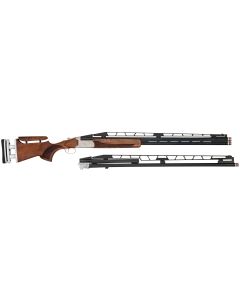 TriStar 35418 TT-15A Combo Trap 12 Gauge Break Open 3" 1rd/2rd 32/34" Blued Vent Rib Chrome-Lined Barrel, Silver Receiver, Walnut Wood Fixed w/Adj Comb Stock, Right Hand