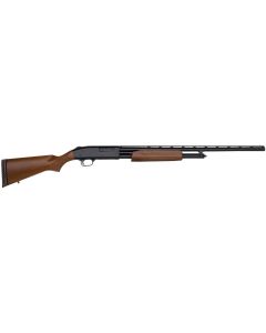 Mossberg 50136 500 All Purpose Full Size 20 Gauge Pump 3" 5+1 26" Blued Vent Rib Barrel, Blued Integral Scope Mount Steel Receiver, Fixed Hardwood Stock, Right Hand, Accu-Set Chokes