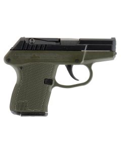 Kel-Tec P32BGRN P-3232 ACP Caliber with 2.68" Barrel, 7+1 Capacity, Green Finish Aluminum Frame, Serrated Blued Steel Slide &amp; Green Polymer Grip