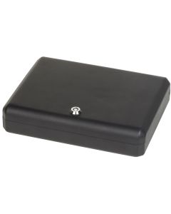 Bulldog BD1128 Pesonal VaultLarge Key Entry Black Steel Holds 1 Handgun 11" H x 8.50" W x 2.25" D