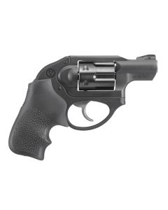 Ruger 5452 LCRSmall Frame 327 Federal Mag 6 Shot, 1.87" Matte Black Steel Barrel, Black PVD Cylinder, Matte Black Stainless Steel Frame, Black Hogue Tamer Monogrip, Shrouded Hammer