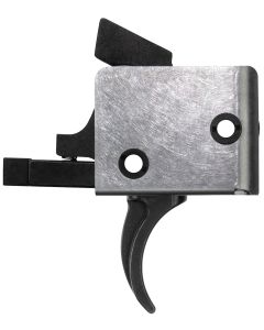 CMC Triggers 92501 Drop-InSingle-Stage Curved Trigger w/ 4-4.50 lbs Draw Weight &amp; Black/Silver Finish