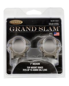 Weaver Mounts 49321 Grand SlamSilver 1" Medium