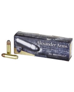 Alexander Arms AB400FPBOX FP50Beowulf 400gr Flat Point 20 Per Box/10 Case