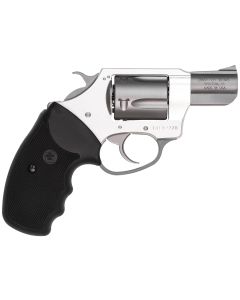 Charter Arms 53820 Undercover Lite Compact 38 Special, 5 Shot 2" Stainless Steel Barrel &amp; Cylinder, Anodized Aluminum Frame w/Black Finger Grooved Rubber Grip, Exposed Hammer
