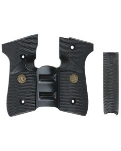 Pachmayr 02500 Signature Grip Wraparound Black Rubber with Backstrap &amp; Finger Grooves for Beretta 92FS, 96FS