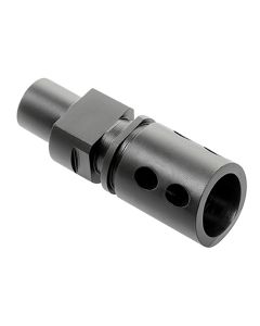 CMMG 57DA5BE Flash HiderBlack Steel with M12x1 LH Threads for 5.7x28mm FN PS90