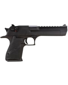 Magnum Research DE357 Desert Eagle Mark XIX 357 Mag Caliber with 6" Picatinny Rail Barrel, 9+1 Capacity, OverallBlack Finish Carbon Steel, Beavertail Frame, Serrated Slide &amp;Rubber Grip