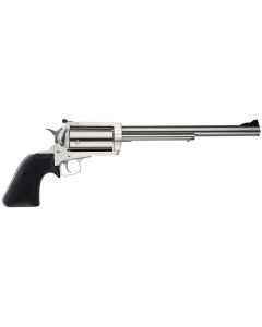 Magnum Research BFR4570 BFR Long Cylinder Large Frame 45-70 Gov 5 Shot, 10" Brushed Stainless Steel Barrel, Cylinder &amp; Frame, Black Rubber Grip, Exposed Hammer