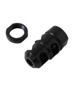 Kel-Tec PLRSU582 PLR-22 Muzzle Brake Kit Black Steel with 1/2"-28 tpi Threads for 22 LR Kel-Tec PLR-16