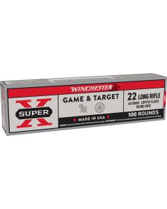 Winchester Ammo X22LRSS1 Super X22LR 40gr Super Speed Round Nose Copper Plated 100 Per Box/20 Case