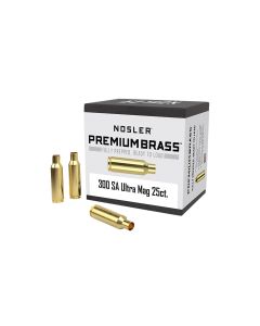 Nosler 10228 Premium Brass Unprimed Cases 300RemSAUM Rifle Brass 25/Box
