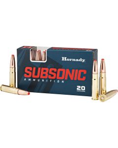 Hornady 80877 Subsonic Rifle 300Blackout 190gr Sub X 20 Per Box/10 Case