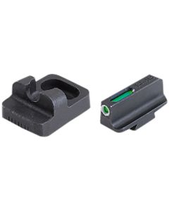 TruGlo TG13RM1PB TFX Pro Sights For Remington ShotgunsBlack |Green Tritium Fiber OpticWhite Outline Front Sight Black Rear Sight