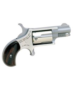 North American Arms 22LR Mini-Revolver *CA Compliant 22 LR 5 rd 1.13" Barrel, Overall Stainless Steel Finish, Rosewood Birdshead Grip