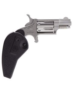 North American Arms 22LRHG Mini-Revolver22 LR 5 rd 1.13" Barrel, Overall Stainless Steel Finish, Black Synthetic Holster Grip