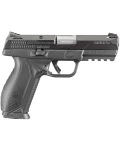 Ruger 8605 American Pro Duty Frame 9mm Luger 17+1 4.20" Stainless Steel Barrel, Black Nitride Serrated Stainless Steel Slide, Black Polymer Frame w/Picatinny Rail, Textured Wraparound Grip, Right Hand