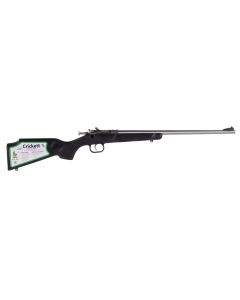 Crickett KSA2295 Youth22 WMR 1rd 16.12" Blued Barrel &amp; Receiver, Fixed Front/Adjustable Rear Peep Sights, Black Synthetic Stock w/11.5" LOP, Rebounding Firing Pin Safety