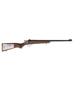 Crickett KSA2338 Youth22 WMR 1rd 16.12" Barrel &amp; Receiver, Fixed Front/Adjustable Rear Peep Sights, Walnut Stock w/11.5" LOP, Rebounding Firing Pin Safety