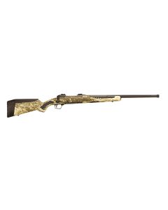 Savage Arms 57000 110 Predator Full Size 22-250 Rem 4+1 24" Matte Black Fluted, Threaded Barrel, Matte Black Carbon Steel Receiver, Fixed AccuStock w/AccuFit Mossy Oak Terra Synthetic Stock