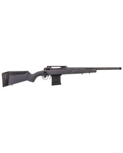 Savage Arms 57006 110 Tactical Full Size 308 Win 10+1 20" Matte Black Heavy Threaded Barrel, Matte Black Drilled &amp; Tapped Carbon Steel Receiver, Adj AccuStock Matte Gray Synthetic Stock, Right Hand