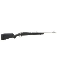 Savage Arms 57043 110 Brush Hunter Full Size 338 Win Mag 4+1 20" Matte Threaded Barrel, Matte Drilled &amp; Tapped Stainless Steel Receiver, Fixed Matte Black Synthetic Stock, Right Hand