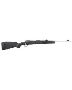 Savage Arms 57044 110 Brush Hunter Full Size 375 Ruger 3+1 20" Matte Threaded Barrel, Matte Drilled &amp; Tapped Stainless Steel Receiver, Fixed Matte Black Synthetic Stock, Right Hand