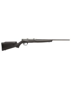 Savage Arms 70840 B17 F Compact 17 HMR 10+1 18" Matte Black Button Rifled Barrel, Matte Black Drilled &amp; Tapped Carbon Steel Receiver, Matte Black Fixed Synthetic Stock, Left Hand