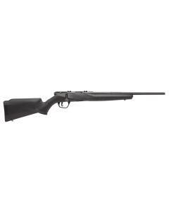 Savage Arms 70814 B17 F Compact 17 HMR 10+1 18" Matte Black Button Rifled Barrel, Matte Black Drilled &amp; Tapped Carbon Steel Receiver, Matte Black Fixed Synthetic Stock, Right Hand