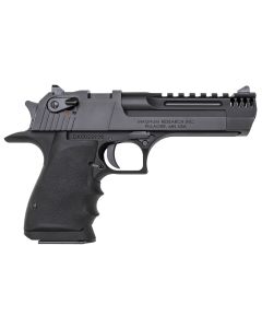 Magnum Research DE50L5IMB Desert Eagle L5 50 AE 5" with Muzzle Brake 7+1 Black Hardcoat Anodized Aluminum Frame Black Carbon Steel Slide Black Hogue Wraparound Rubber Grip