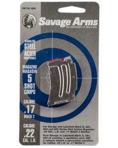 Savage Arms 90007 MKII5rd 22 LR/17 Mach 2 Stainless Steel