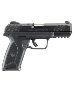 Ruger 3810 Security-99mm Luger 15+1 4" Black Steel Barrel, Black Oxide Serrated Steel Slide, Black Polymer Frame w/Picatinny Rail, Black Polymer Grip