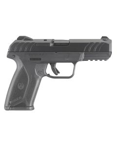 Ruger 3811 Security-99mm Luger 10+1 4" Black Steel Barrel, Black Oxide Serrated Steel Slide, Black Polymer Frame w/Picatinny Rail, Black Polymer Grip