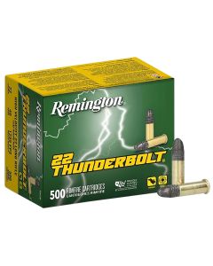 Remington Ammunition 21241 Thunderbolt Bulk 22LR 40gr Round Nose 500 Per Box/10 Case