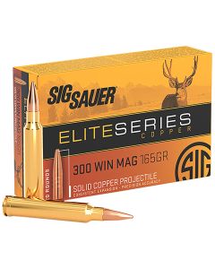 Sig Sauer E3WMH120 Elite Copper Hunting300WinMag 165gr Copper Solid 20 Per Box/10 Case