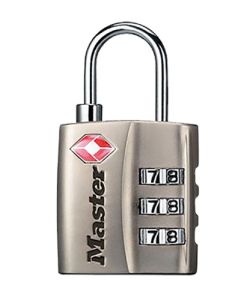Master Lock 4680DNKL Combination Lock Resettable Open With Combination Nickel Steel