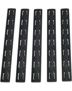 BCM KMRRPBLK5 Rail Panel KitAR Platform KeyMod 5.55" Black Polymer 5 Pack