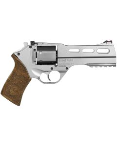 Chiappa Firearms CF340247 Rhino 50SAR *CA Compliant 357 Mag 6 Shot 5" Nickel-Plated Steel Barrel &amp; Cylinder, Nickel-Plated Aluminum Frame &amp; Barrel Shroud, Picatinny Rail, Walnut Grip