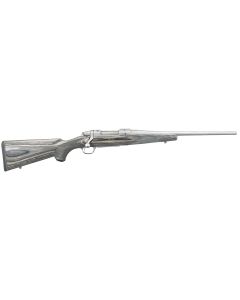 Ruger 17107 HawkeyeSports South Exclusive Compact 223 Rem 4+1 16.50" Matte Stainless Steel Barrel &amp; Receiver, Fixed Black Laminate Stock