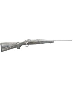 Ruger 17110 Hawkeye Compact 308 Win 4+1 16.50" Matte Stainless Steel Barrel, Integral Scope Mounts Stainless Steel Receiver, Black Fixed Laminate Stock