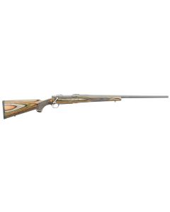 Ruger 17121 Hawkeye Predator Full Size 22-250 Rem 4+1 24" Matte Stainless Steel Barrel, Integral Scope Mounts Stainless Steel Receiver, Green Mountain Fixed Laminate Stock
