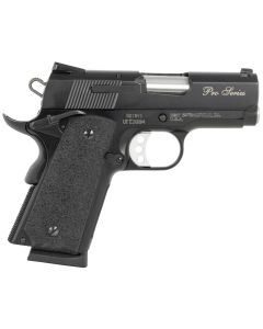 Smith &amp; Wesson 178020 PC 1911 Pro Sub-Compact Frame 45 ACP 7+1, 3" Stainless Steel Barrel, Black Serrated Carbon Steel Slide, Black Aluminum Frame w/Beavertail, Black Stippled Grip